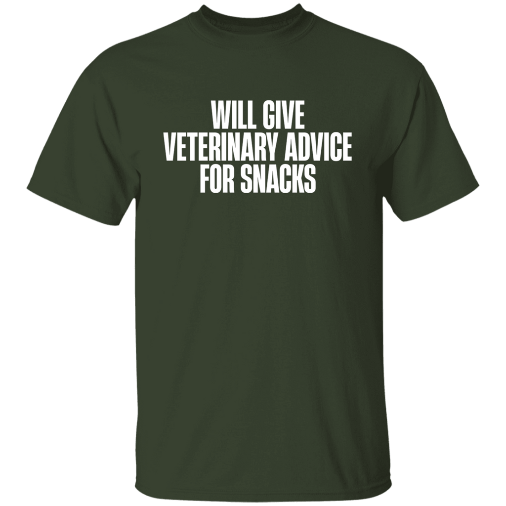Will Give Veterinary Advice For Snacks T-Shirt