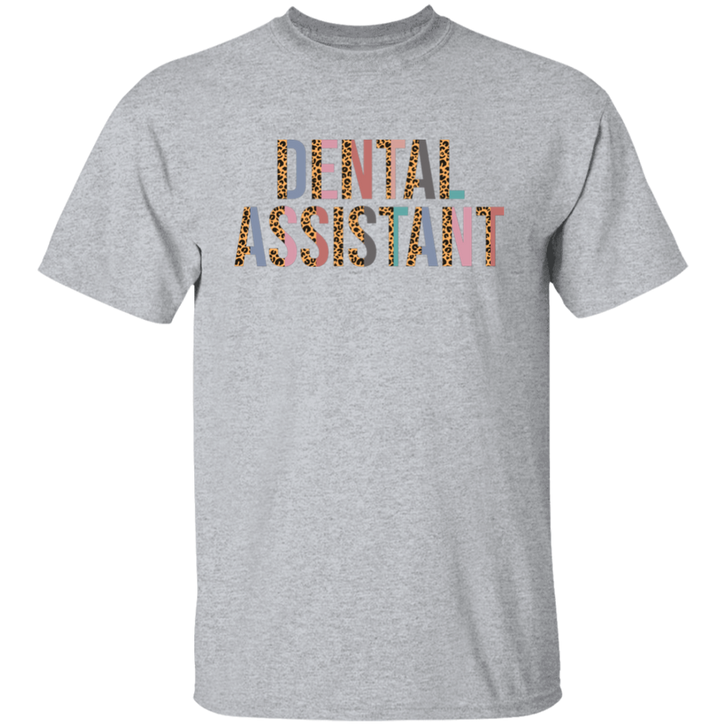 Dental Assistant Leopard Design T-Shirt