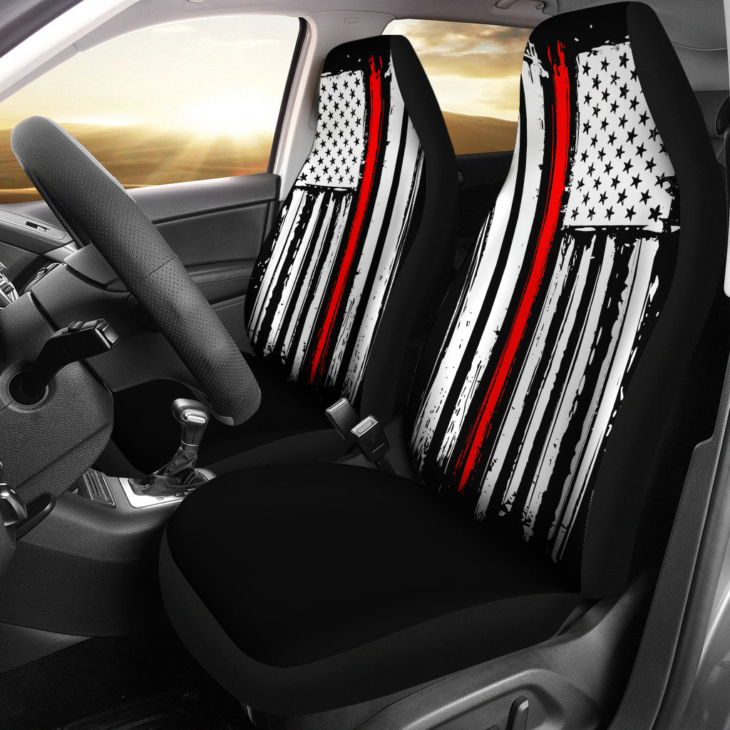 Firefighter Flag Car Seat Covers