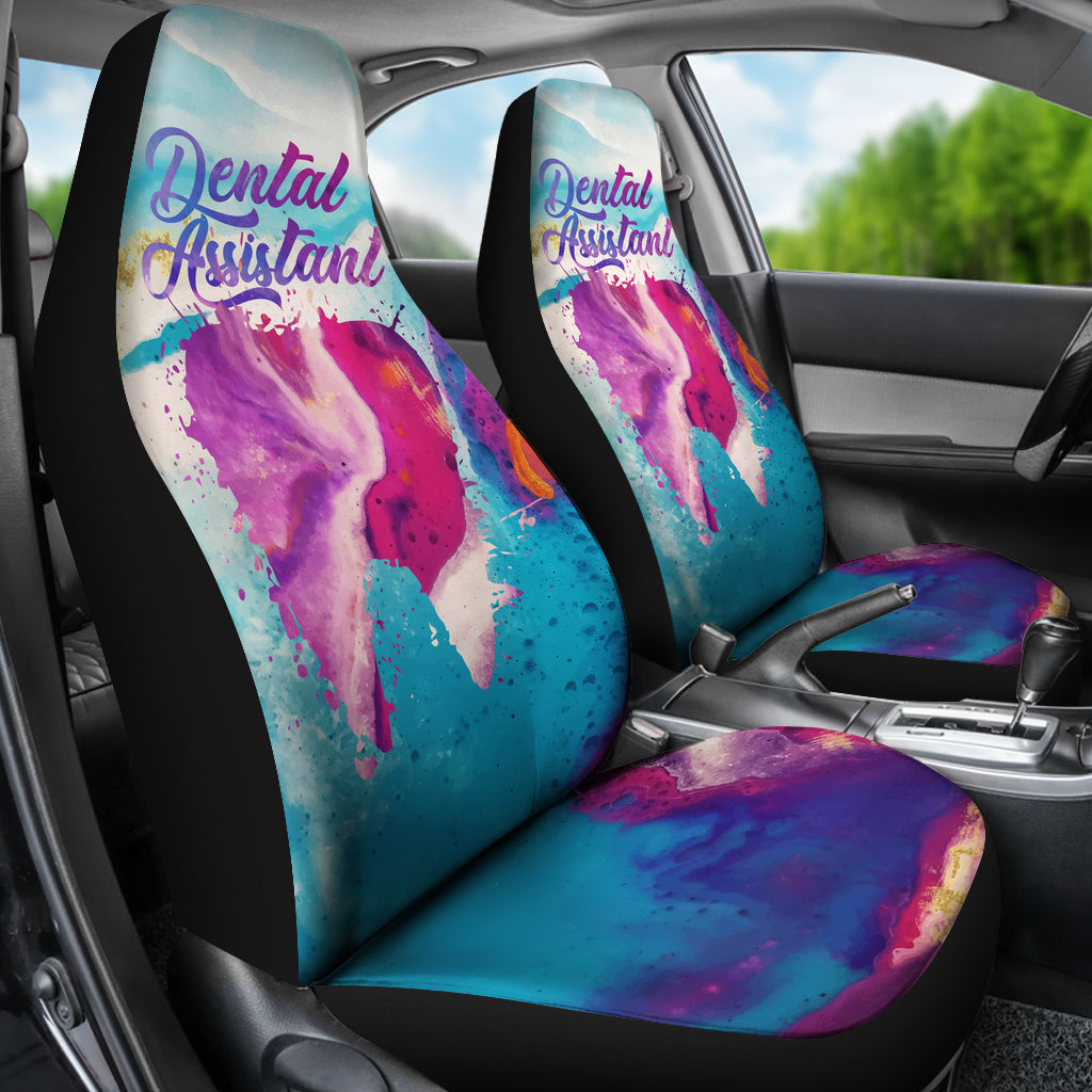Watercolors Tooth Car Seat Covers