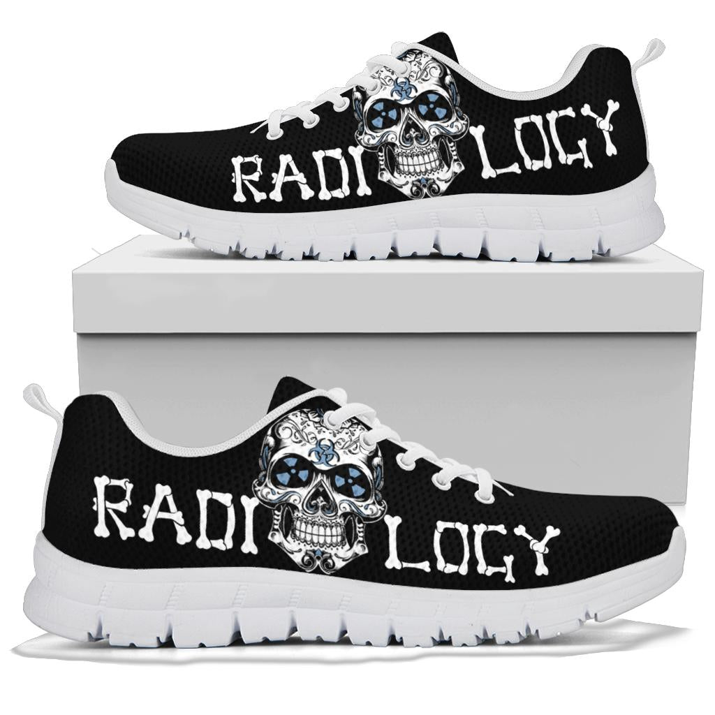 Radiology Blue Skull Sneakers