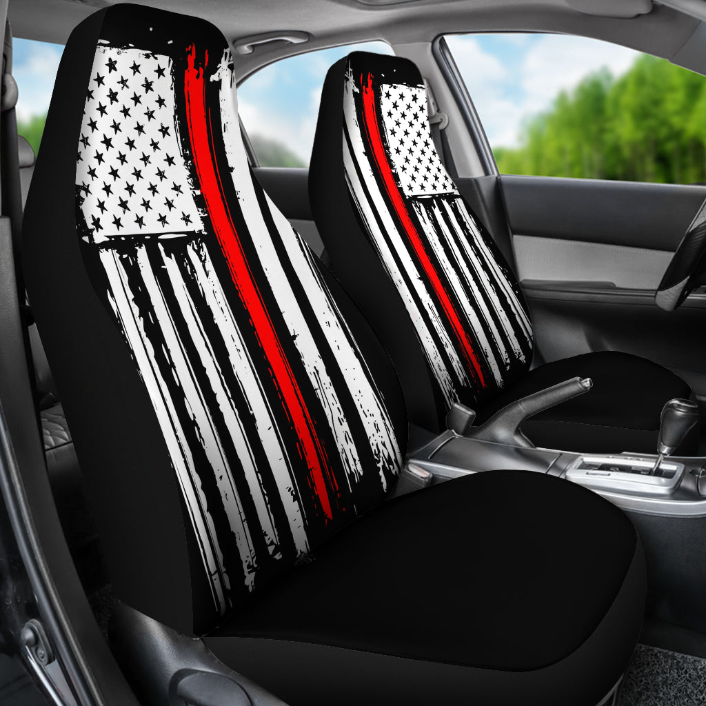Firefighter Flag Car Seat Covers