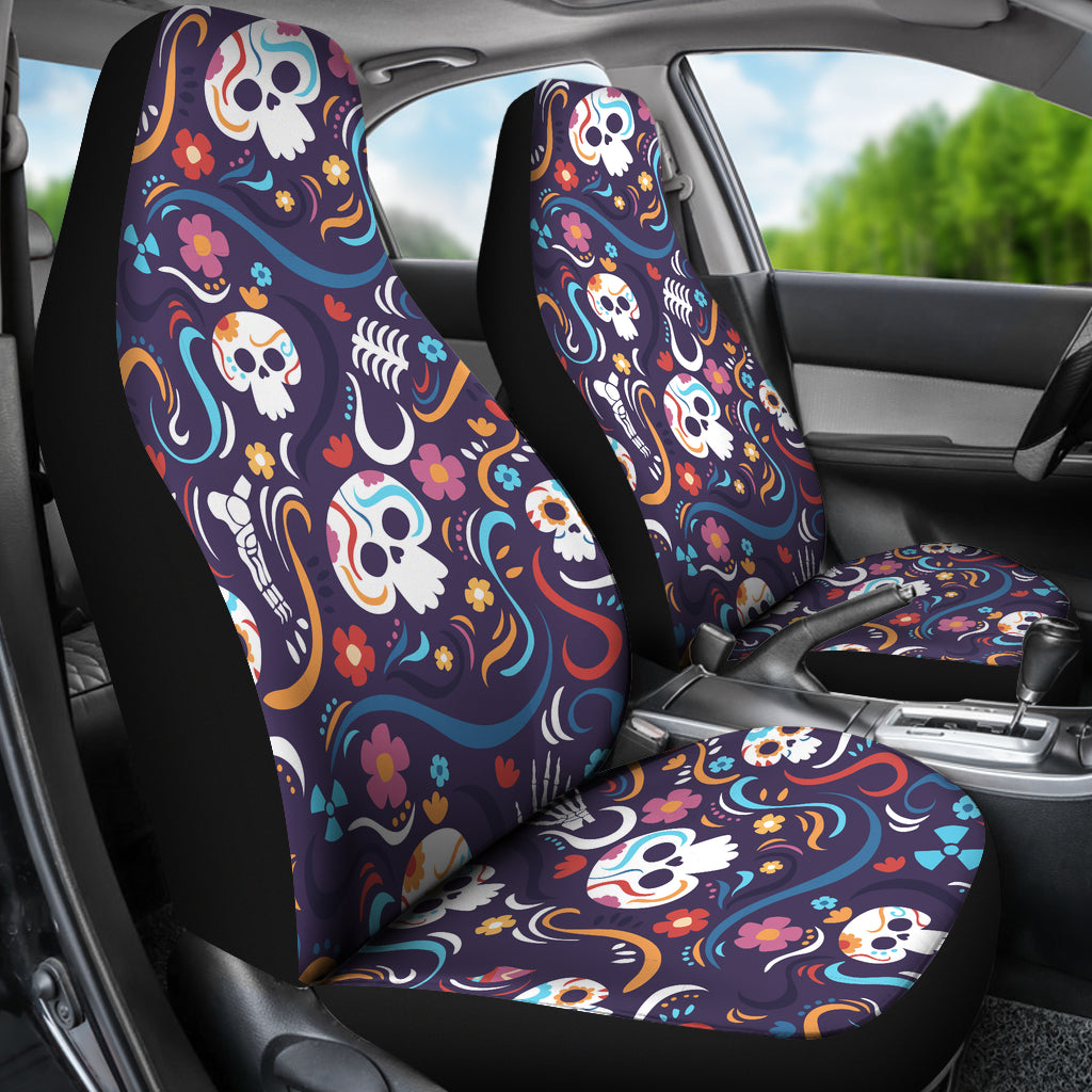 Cinco De Mayo Skulls Car Seat Covers