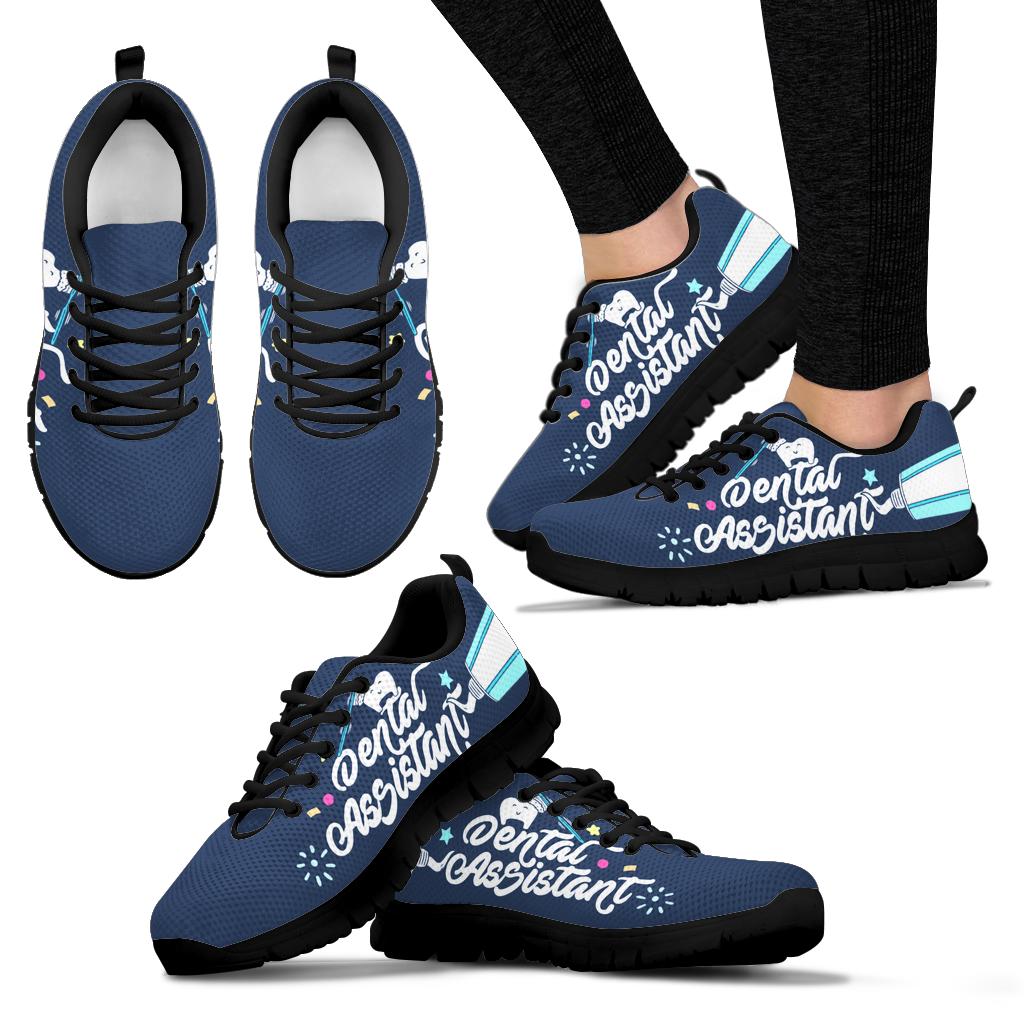 Dental Assistant Toothpaste Blue Sneakers (Express Shipping)