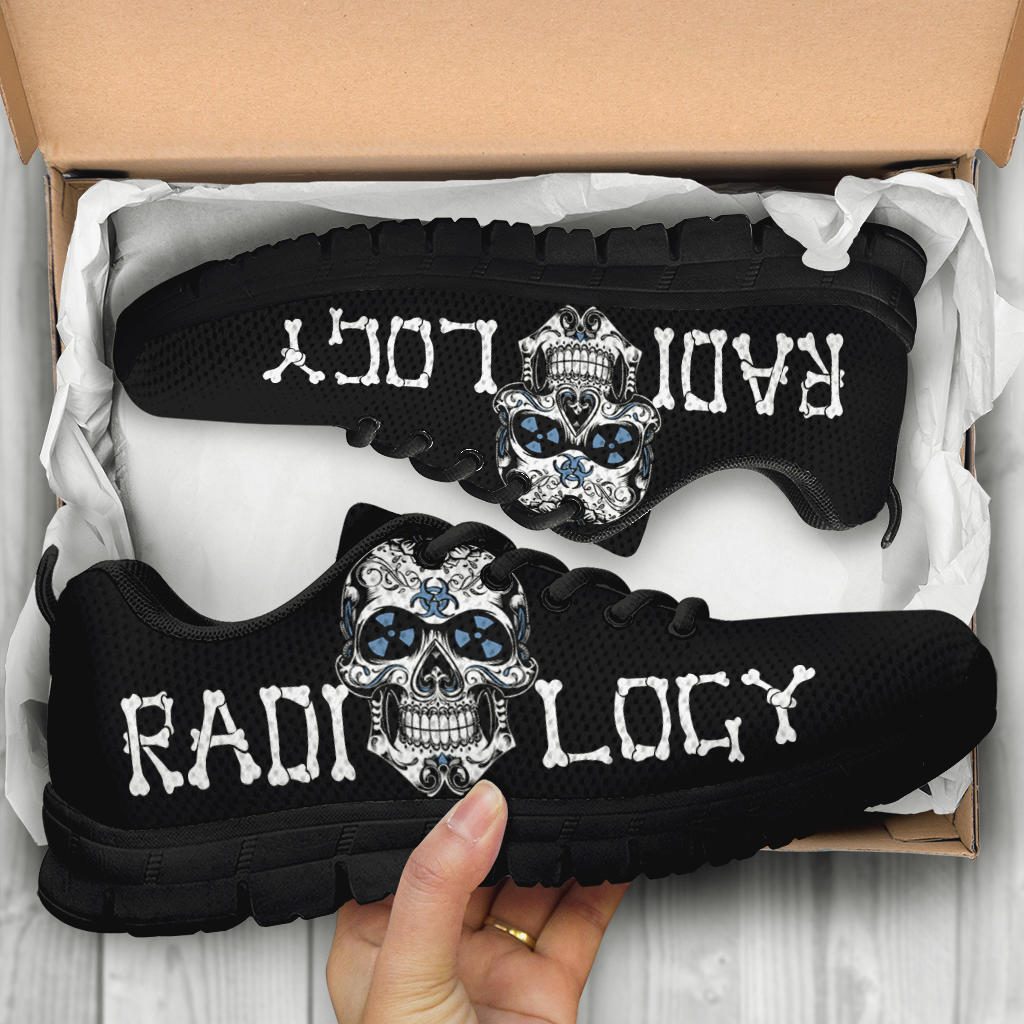 Radiology Blue Skull Sneakers