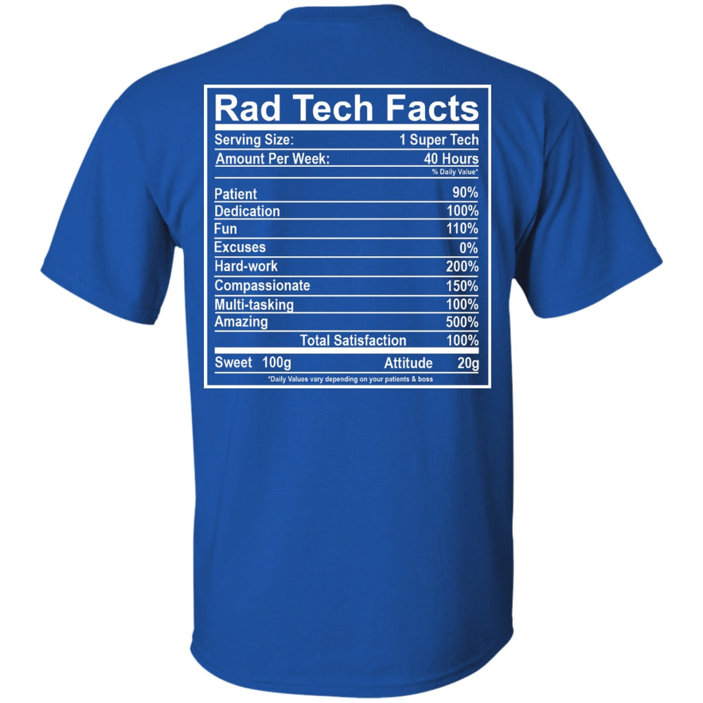 Short Sleeve - Rad Tech Facts BACK ONLY - Unisex Tee