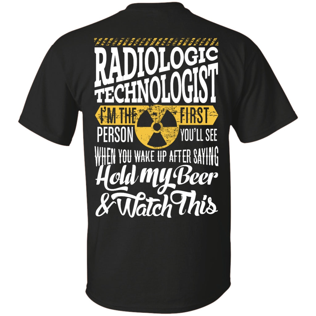 Short Sleeve - Rad Tech Hold My Beer BACK ONLY - Unisex Tee