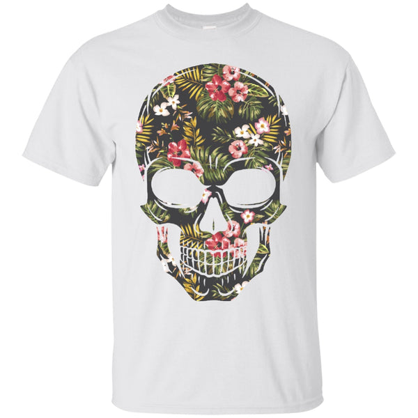 Floral Skull Tee - Decalcustom