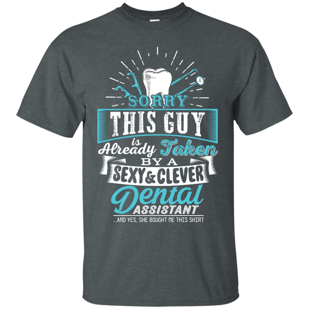 T-Shirts - This Guy Is Taken By A Sexy & Clever DA Unisex Tee