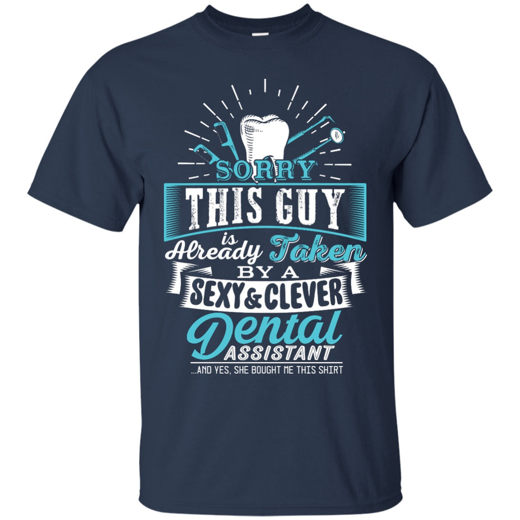 T-Shirts - This Guy Is Taken By A Sexy & Clever DA Unisex Tee