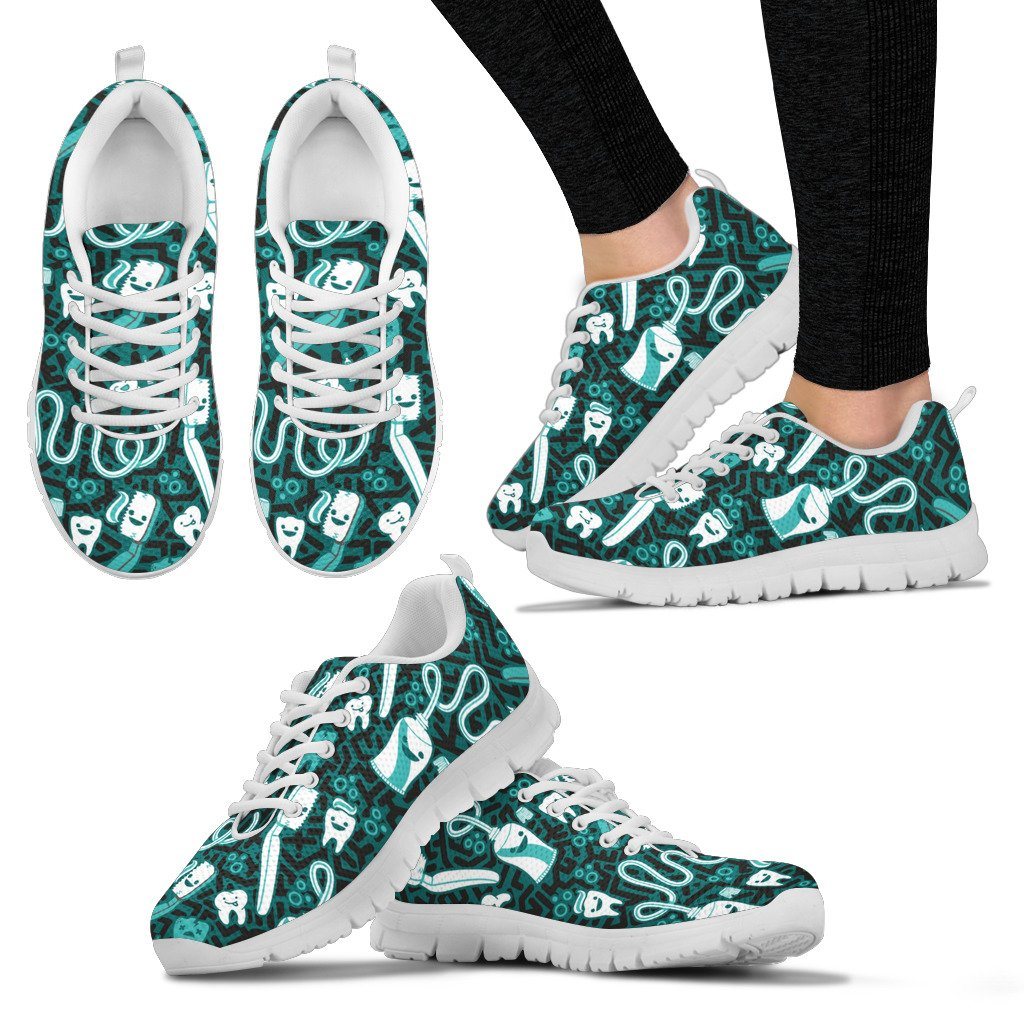 Toothpaste & Toothbrush Sneakers - Women's Size